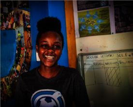 Coach Immy, featured in an article by Common Goal