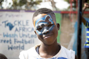 The SWB logo... as face paint!