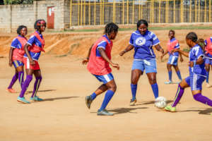 Kampala Girls League in action