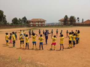 First day back on the pitch for many participants