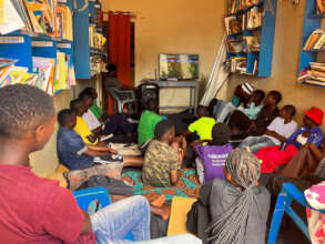 SWB participants watching the Women's World Cup.