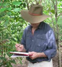 Dr Robert Kooyman recording data