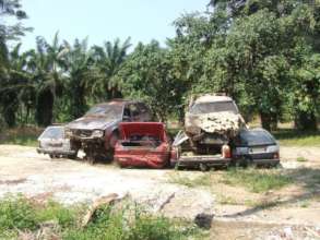 Cars dumped on Lot 46