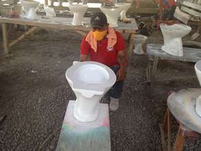 Toilet bowl production