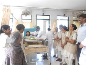Patients Birthday being celebrated