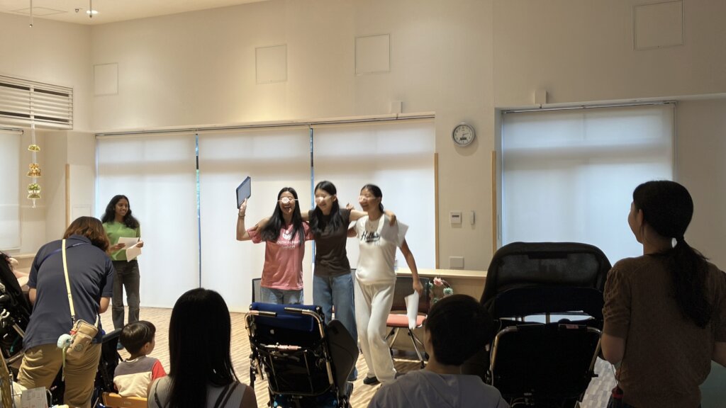 Youth activity in a hospice facility