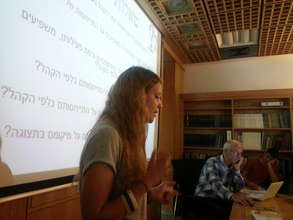 A gifted student presents her research