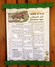 Educational signage at the exhibit (3 languages)