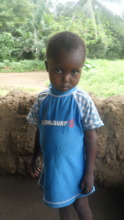 A local child who lost their family to Ebola