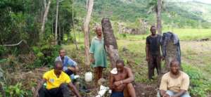 Clearing land to grow food.