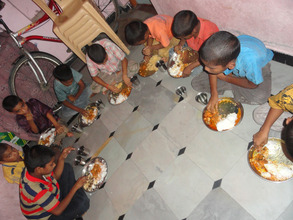 sponsoring dinner for poor children in andhra