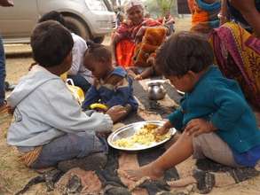 Enjoying a good meal