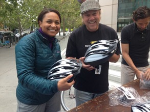 City of San Jose handed out free helmets!