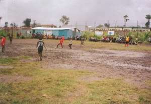 Under 12 soccer teams during the Makongeni Tournam