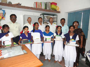 Girl children at education sponsorship from NGO