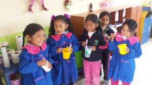 Oral hygiene instruction the first days of school