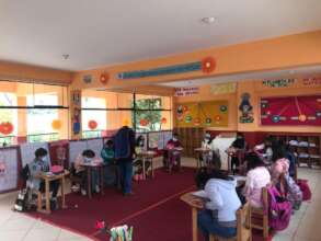 Older students in classroom