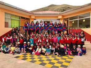 STUDENTS AND STAFF SAY THANK YOU FROM THEIR HEARTS