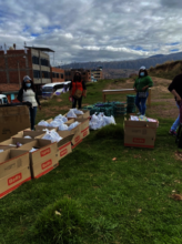 Emergency food sorted for families