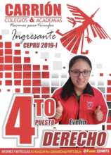 Evelin makes 4th place to University Law school