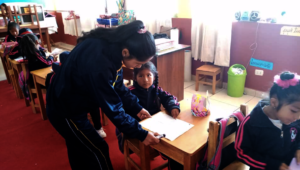 Flordina student teaching at CW School