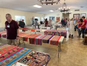 Peruvian art filled the event and sold out