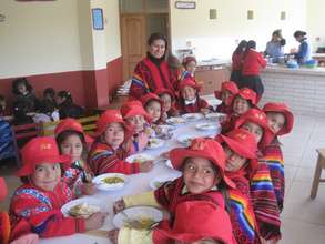 Nutritious daily hot meal for 110 students