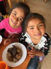 CW 4 y/o girls say thanks over ironRichLiverLunch