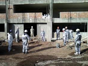 Construction workers return to complete Maria scho