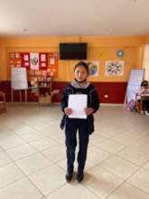 5th grade Milagros reads her poem to class