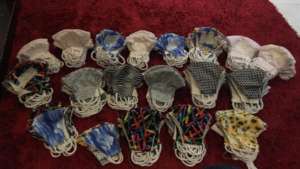 Ruth homemade masks for team, teachers & families