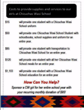 What one $$ donation could give the student