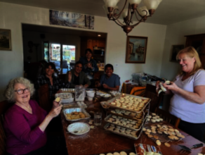 CW team baked Alfajores to sample and then sell