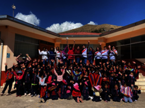 CW Girls shout THANK YOU for their education