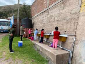 Handwashing practice the first time and again.