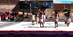 Older CW girls dance the Inca paying respect