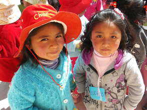 Two kindergarten students...new friends