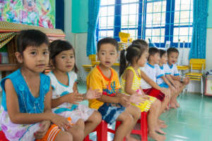 Singing songs about hand washing is the fun part!