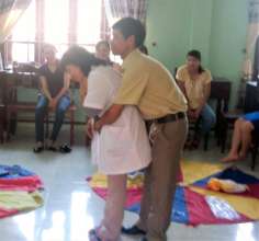 Practicing first aid and choking prevention