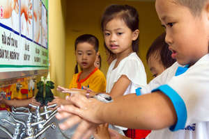 Washing hands