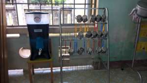 Water system with toothbrushes