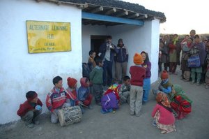 Children's dance in Demul village, Spiti