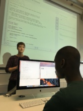 Students working on their mission to Mars