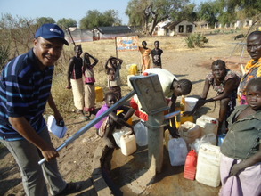 Above: A safe water source.