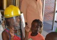 Aruma Practicing to Become a Fire Fighter!