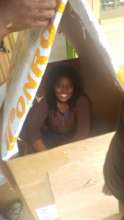Teacher Yolande finished building, just kidding