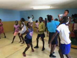 Happy children in the new Activity room