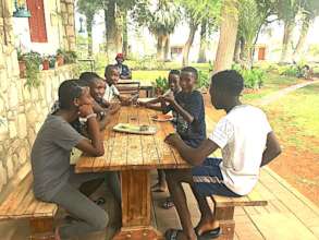 Lunch during the outing