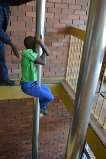 Slidding Down the Fire Pole!