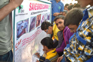 Pledges were signed during street plays